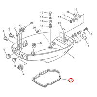 63V-42716 Seal 1 Rubber For YAMAHA Outboard Motor 2 Stroke 15HP 63V-42716-02 boat engine parts