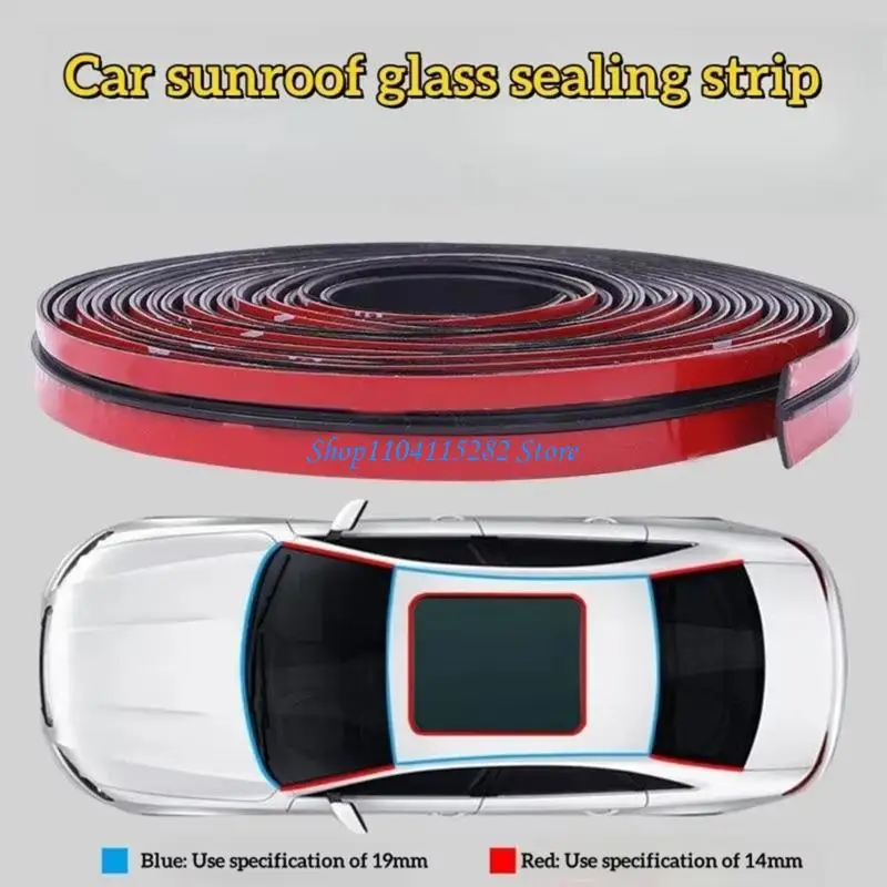 6M T Car Door Seal Strips Soundpracking Weatherproof Rustproof Rubber Trim #3