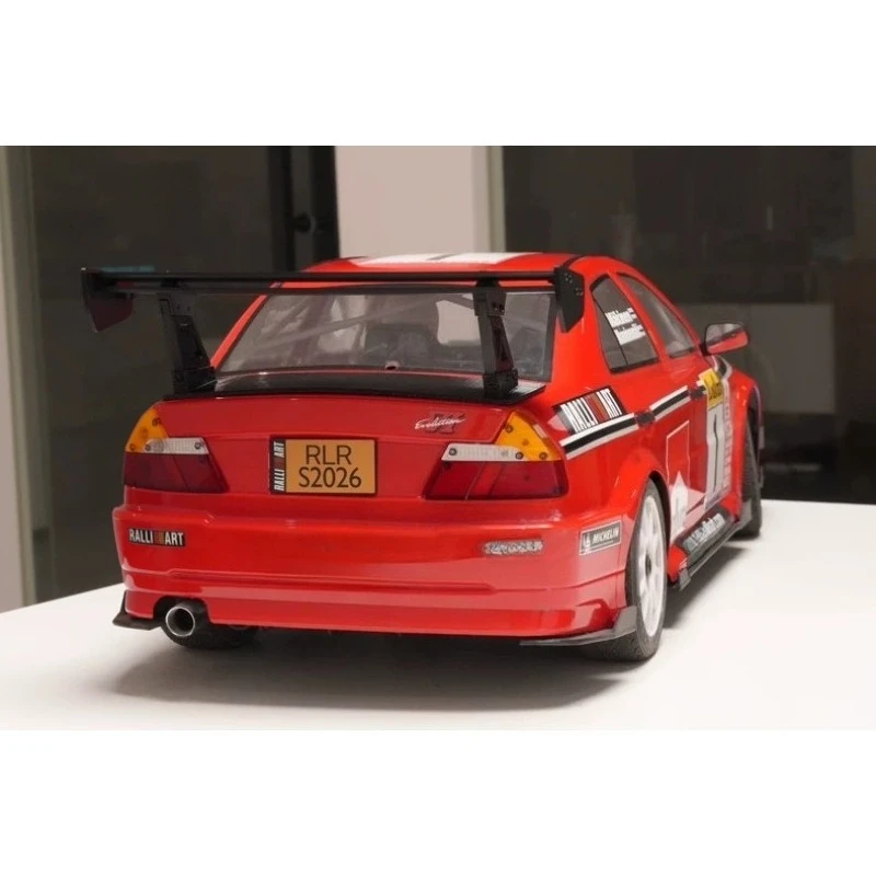 For RLAARLO 1/7 Mitsubishi EVO Slevo-07 RC Rally Car Rear Wing EVO Upgrade Spoiler RC Car Dress-Up Parts No-Drill Install