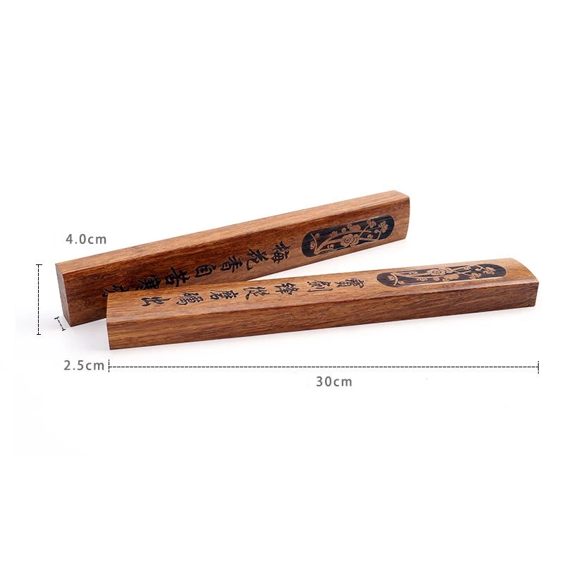 Chinese Wooden Carving Paperweights Calligraphy Brush Pen Painting Paper Weight Multi-size Study Room Paperweight Pisa Papeles