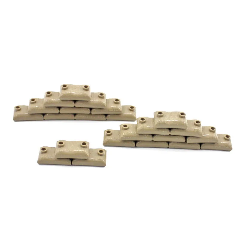 WW2 MOC Military Building Blocks Figures Soliders Weapon Mortar Gun Parachute Box Sandbag Bricks Accessories Model Toys Set Gift