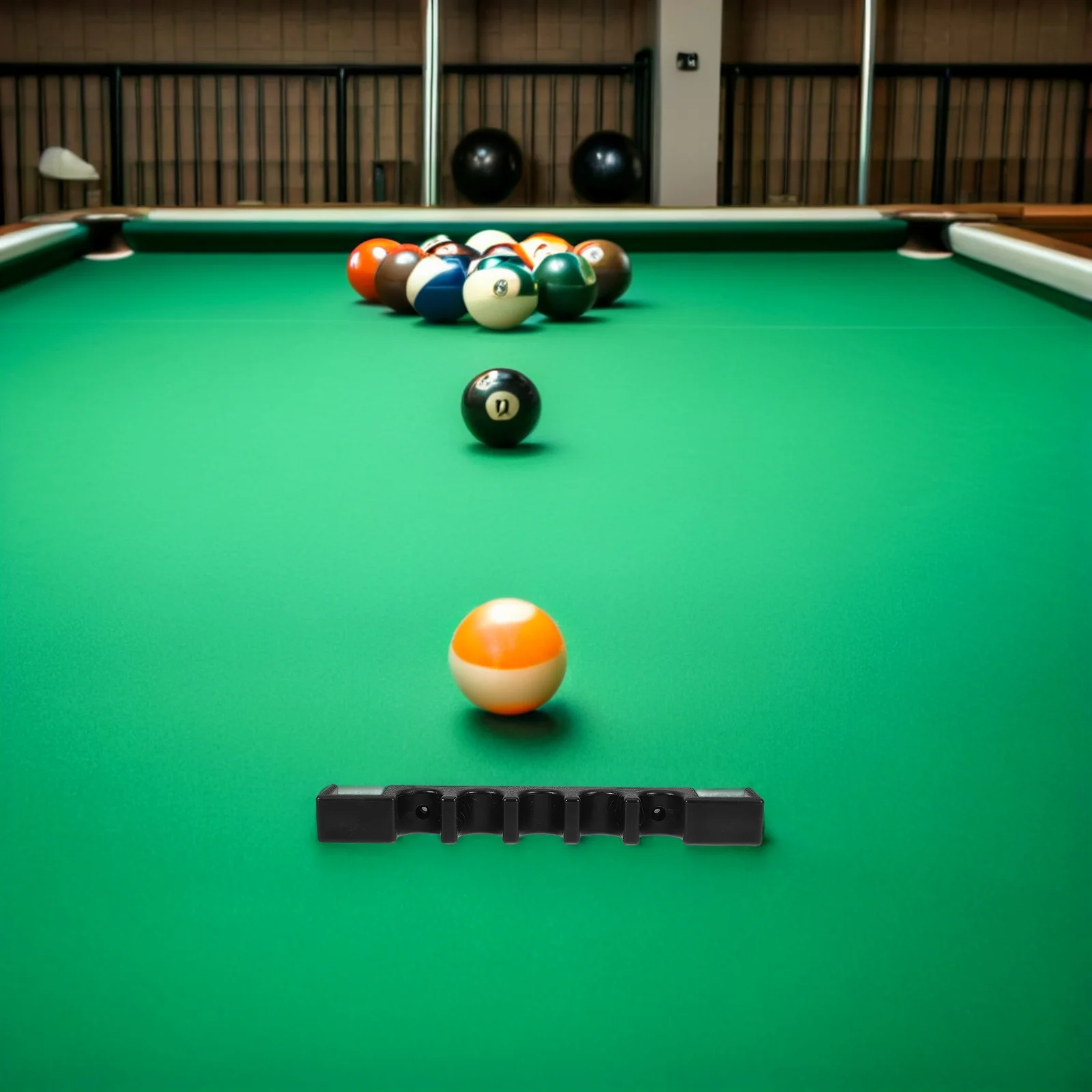 

Billiards Club Placing Rack Pool Cue Holder for Table Stick Relying on The Rod Storage Black Stand