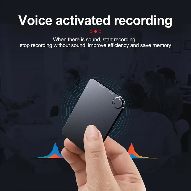 (Limited Offer) Ultra-Thin Noise Reduction Recorder Mini Digital Recorder Professional Portable Recorder For Classes, Meetings
