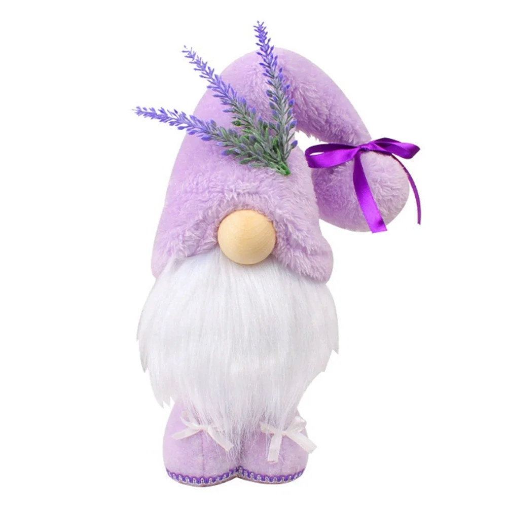 Purple Gnome Lavender Faceless Doll Crafts Gnome Doll Kids Gift Home Decor Mother's Day Dwarf Doll Desktop Ornaments