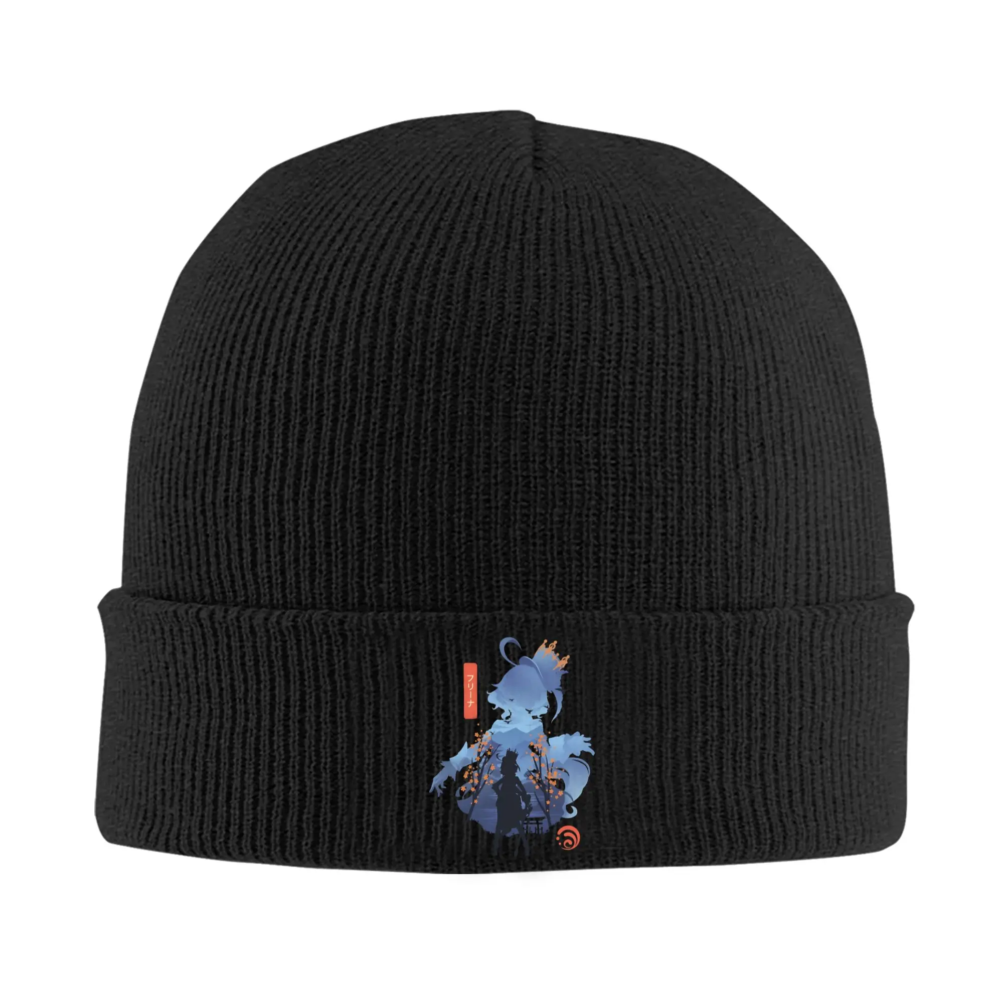Furina Hat Autumn Winter Beanie Ski Genshin Impact Game Cap Female Male Acrylic Bonnet