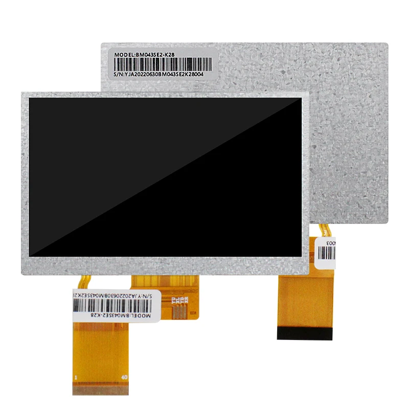 Schermo comune da 4.3 pollici 480x272 luminosità 280 TFT Display LCD Modul 40PIN RGB per schermo auto industriale Raspberry Pi