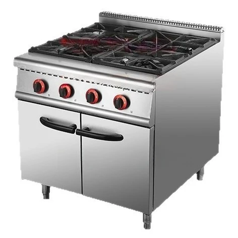 RS-4A-900 Four-head gas with cabinet oven Electric oven Pot stove 6-head 10-head liquefied natural gas combination furnace
