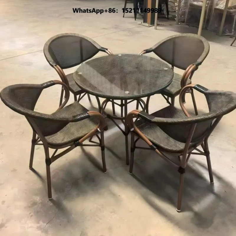 Modern Comfortable Stackable Waterproof Metal  Chairs