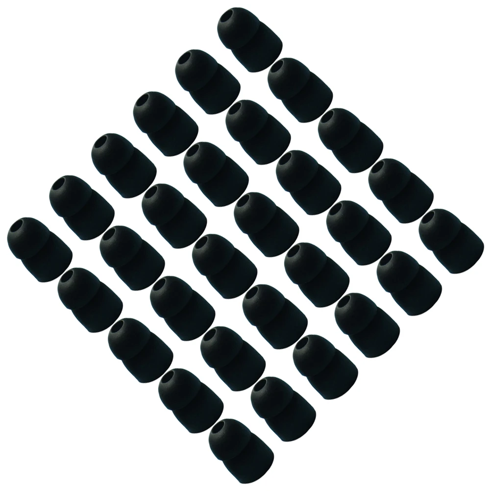 

50pcs Earphone Covers for Wireless Earbuds Invisible Black Soft Silicone Easy to Use Fit 9mm 11mm Gifts