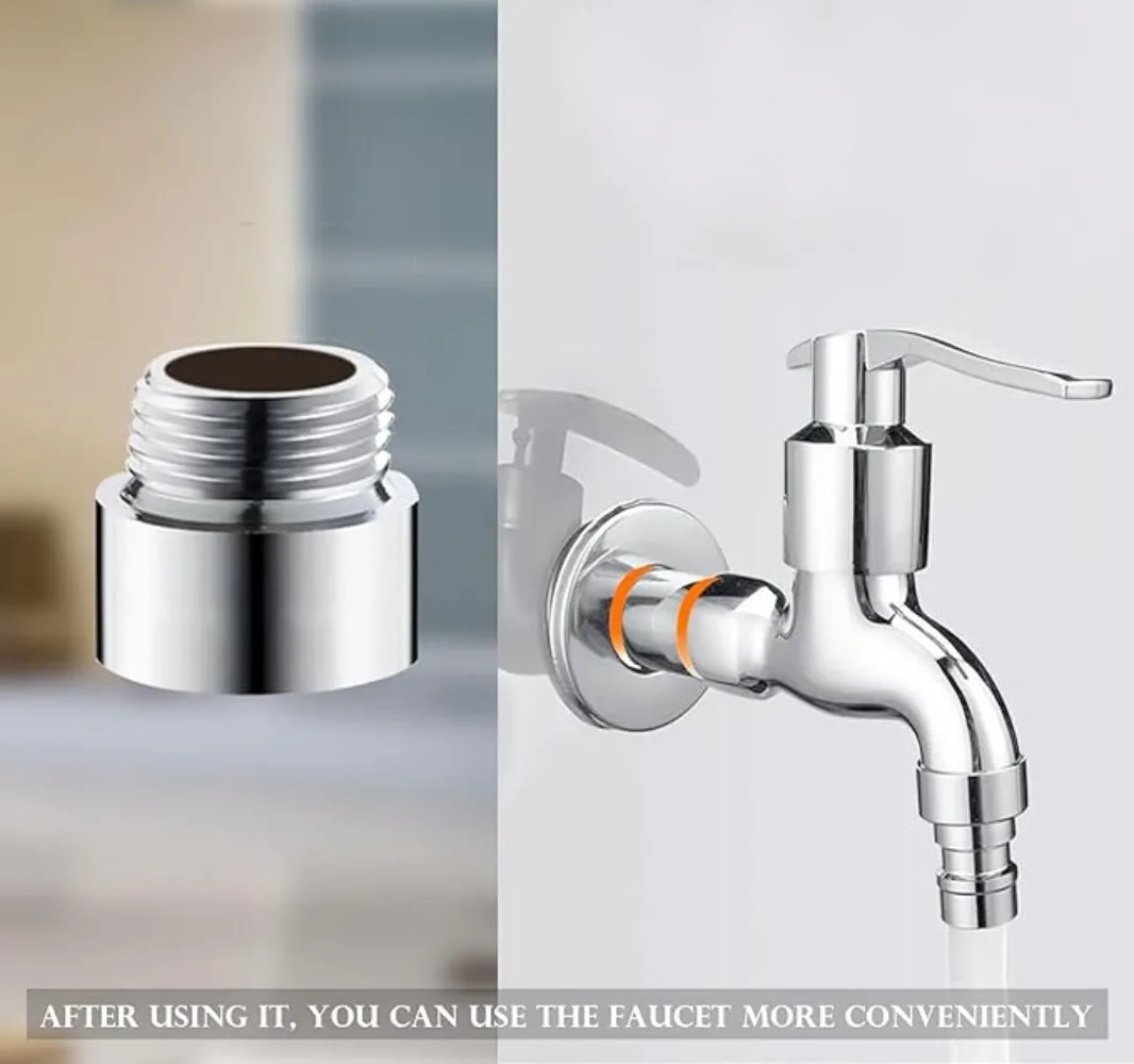 

Faucet Adapter 22 Turn Fine Tooth Conversion Thread Accessories 16-32mm Internal And External Faucet Thread Adapter for Plumbing