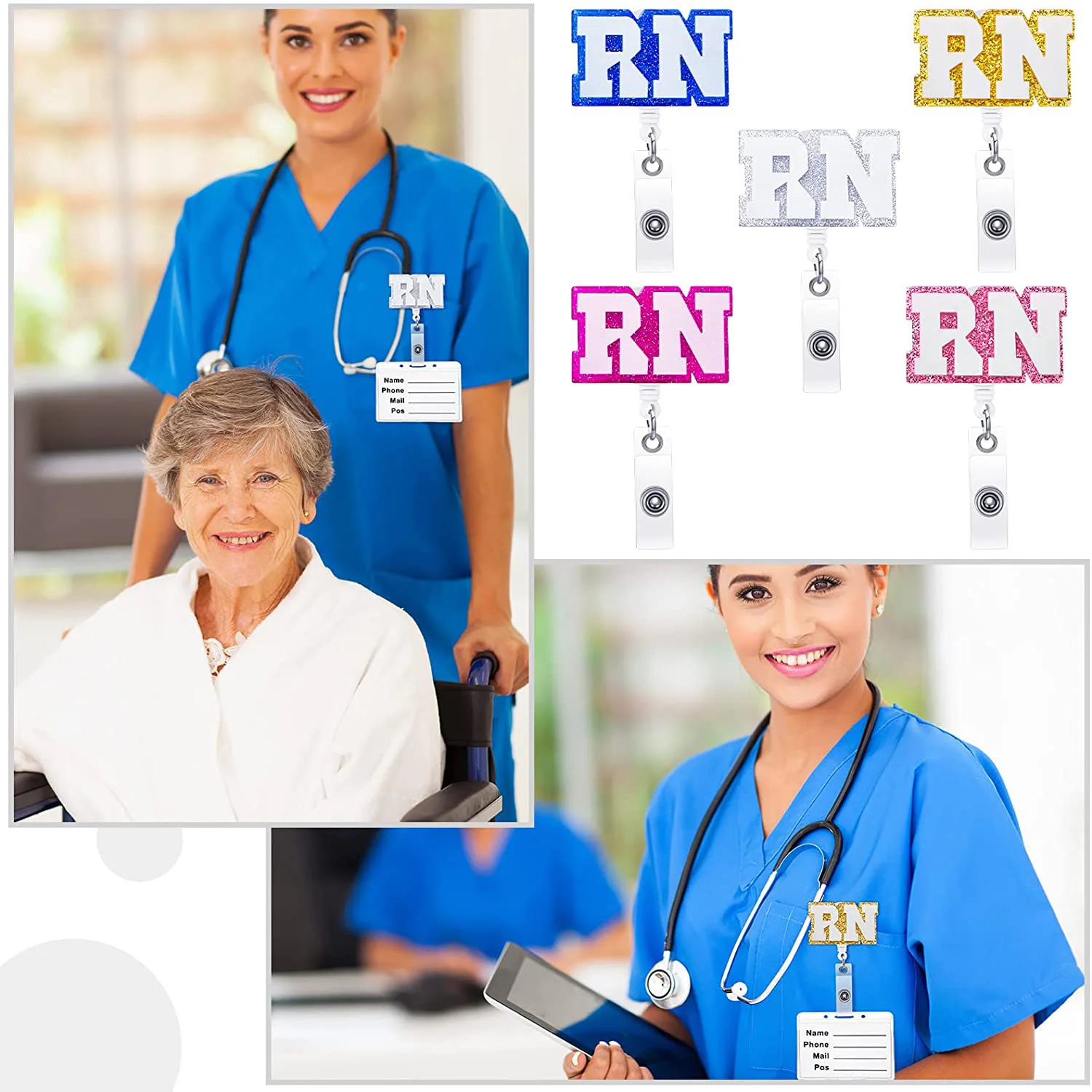 Glitter Rn Badge Ho…