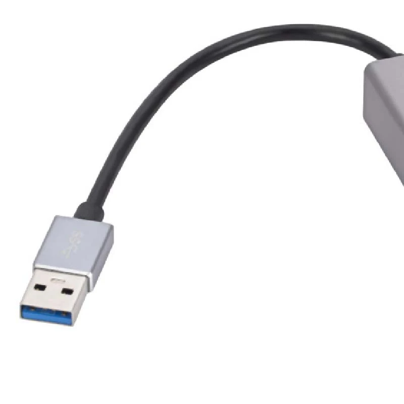 การ์ดเครือข่ายกิกะบิต USB อะลูมิเนียมอัลลอยใหม่3พอร์ตฮับ3.0 USB เพื่อ RJ45การ์ดเครือข่ายกิกะบิตอะแดปเตอร์อีเธอร์เน็ต