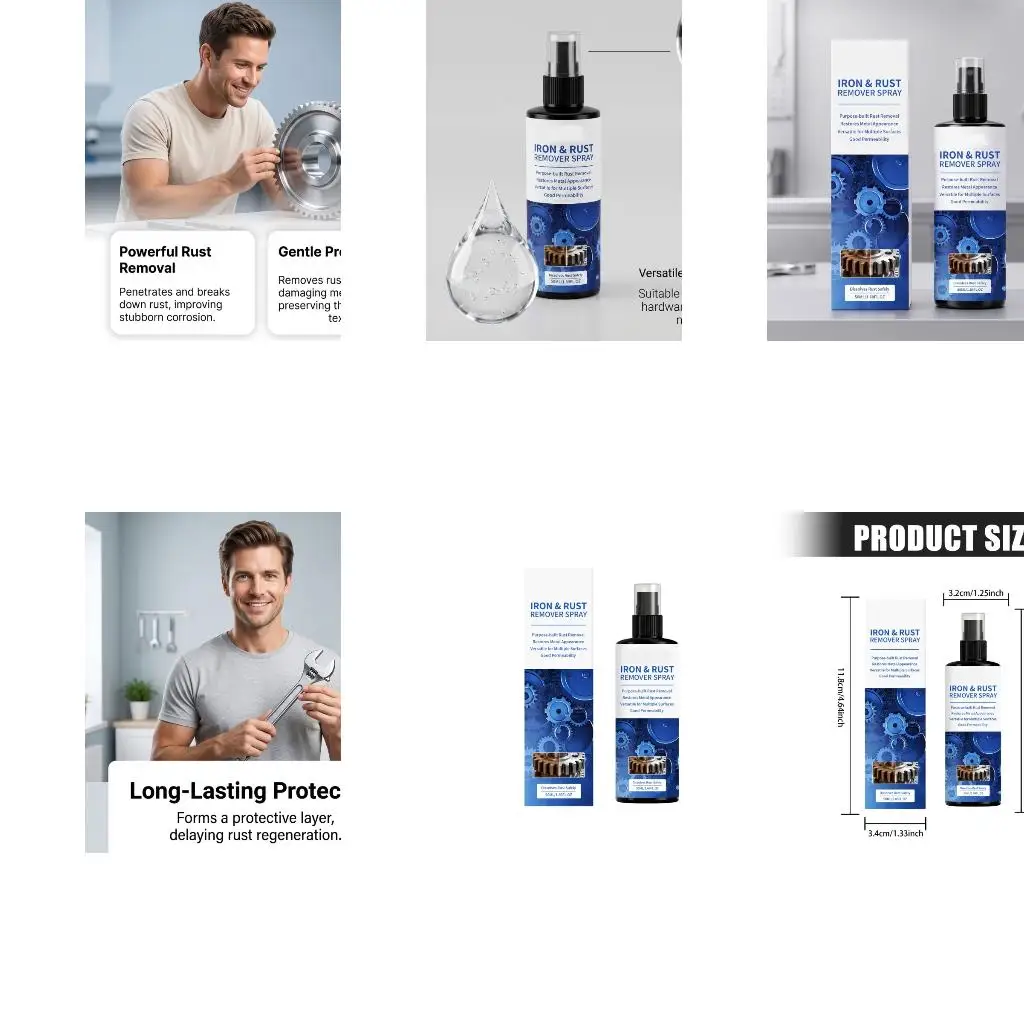 Hardware Rust Removers Sprayer for Metal Parts, Rust Cleanup, and Home Upkeeps