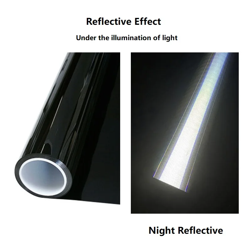 20cm/15cm/10cm Black Reflective Tape Sticker