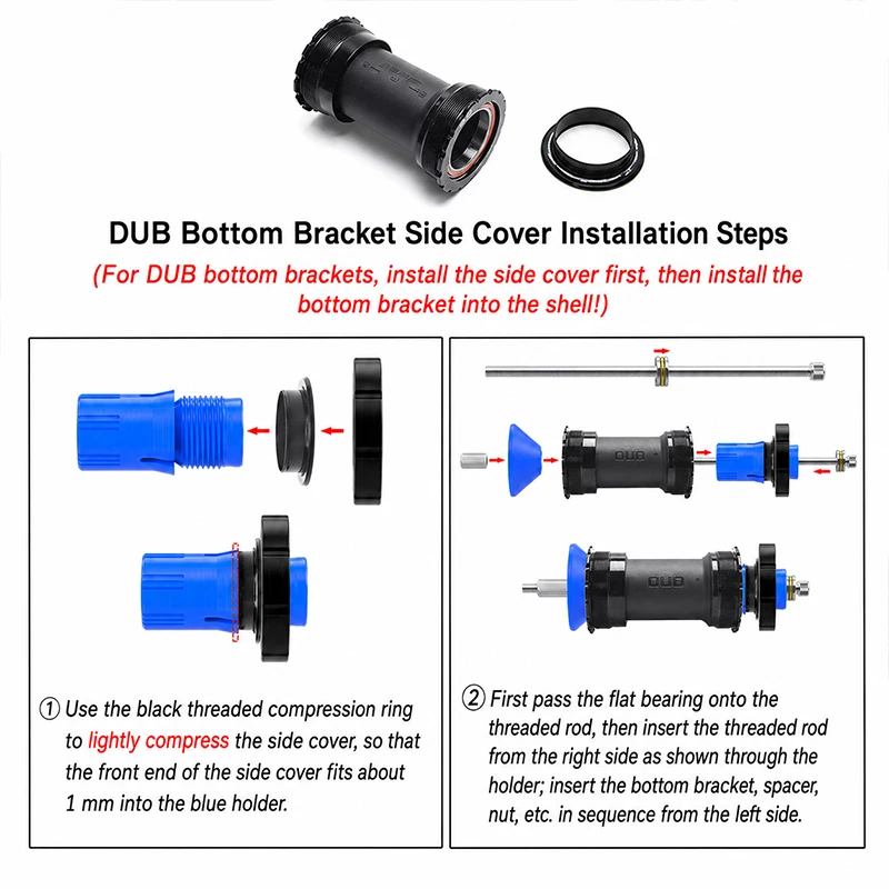 Comincia Bicycle Bottom Bracket Bb52 Dub Side Cover Disassembly Install Tool Mountain Road Bike Bb Repair Removal Embedded Kit
