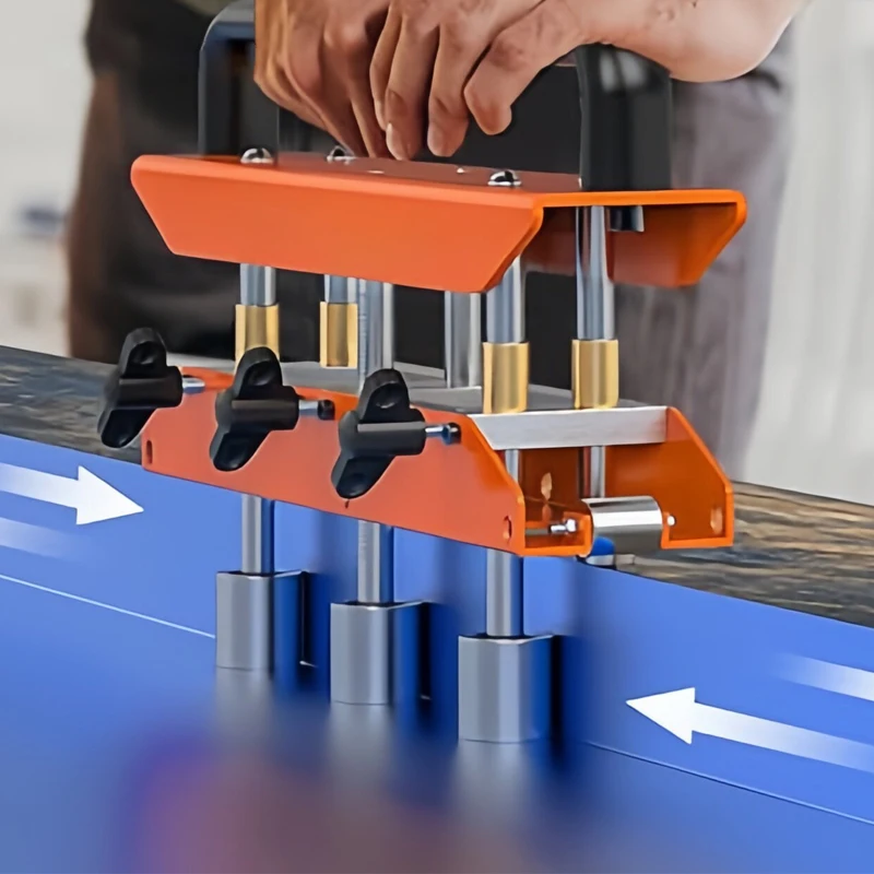 6 Roller 0-90° Large Radius Plate Bending Machine Manual Aluminum Standing Seam Roof Portable Bending Industrial Tool Equipment