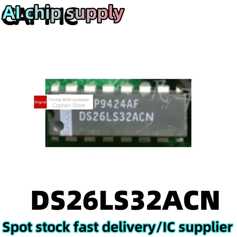 5PCS DS26LS32CN DS26LS32ACN inline DIP-16 pin driver chip