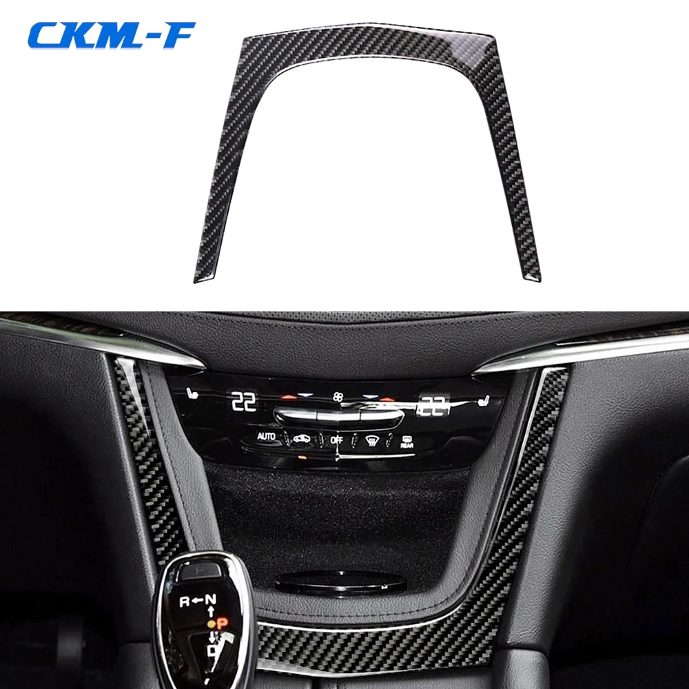 

Carbon fiber Central Control U-shaped Frame Sticker Decoration Styling For Cadillac XT5 XT6 2016 2017 2018 2019