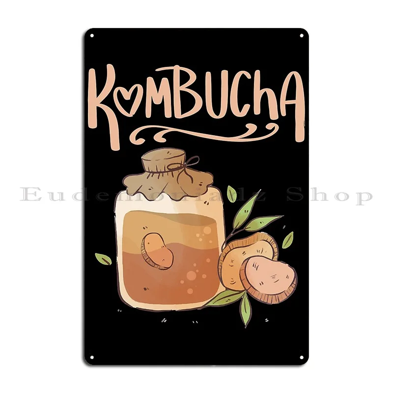 Healthy Homemade Kombucha In A Jar Metal Sign Living Room Poster Bar Garage Print Tin Sign Poster