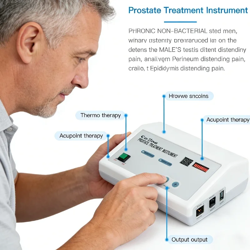 

Male Home Andrology Infrared Light Therapy Machine, for Prostatic Hyperplasia Prostate Disease Treatment Personal Massage Device