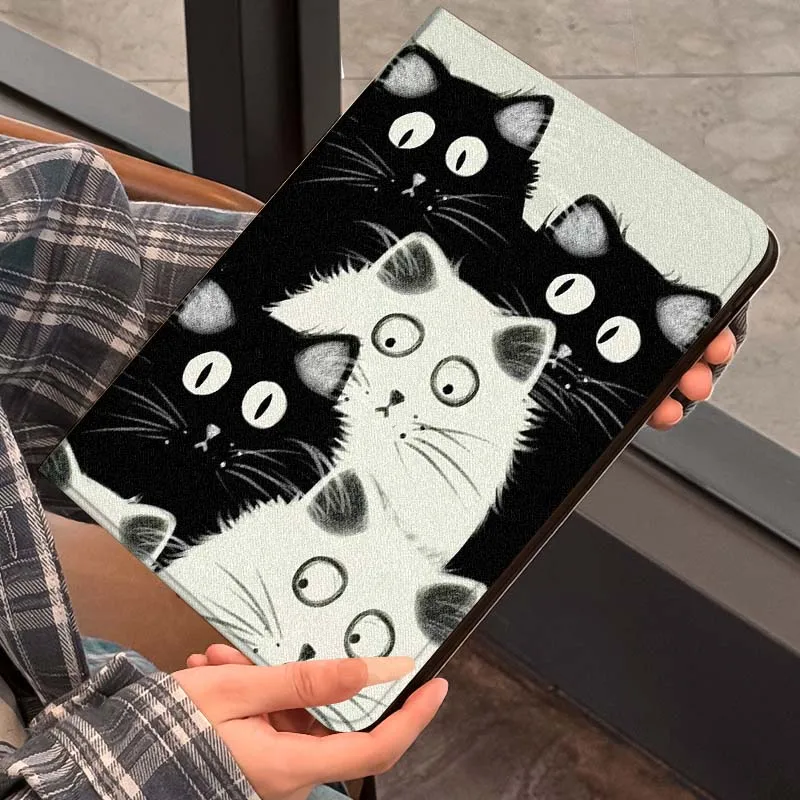 Design cartoon kitten bear For iPad Pro Air Mini 1 2 3 4 5 6 7 7th 8th 9th 10th 11th 10.2 9.7 10.5 10.9 11 12.9 Tablet Case