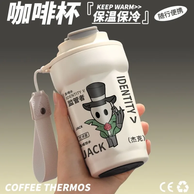 

Anime Game Identity Ⅴ Cos Factory Owner Artist Wax Artist Opera Singer Etc. 2025 Cartoon Portable Insulated Water Cup Present