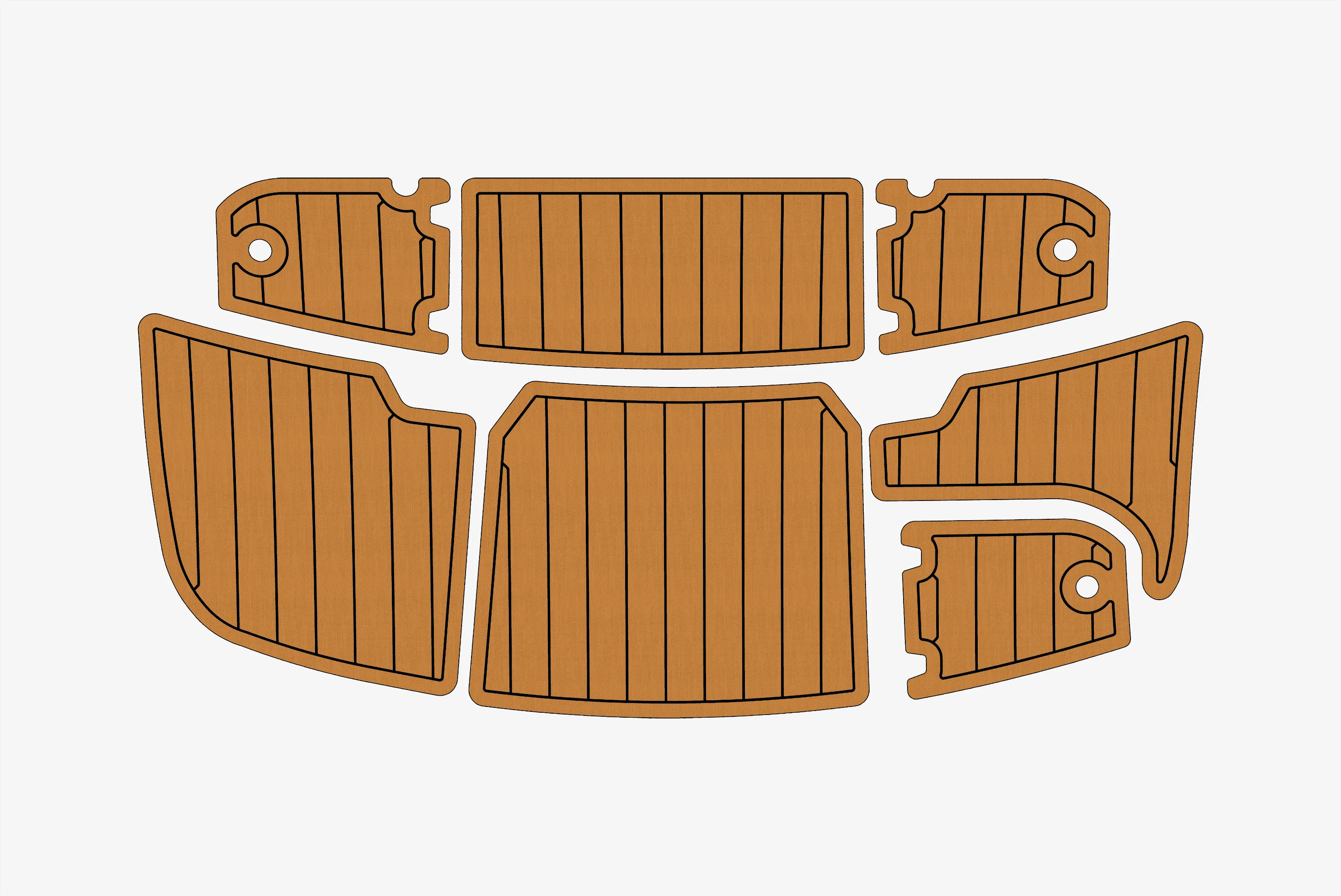 

Нескользящий коврик из морского искусственного тикового EVA — 2000 Bryant 196 LTD, самоклеящаяся подкладка для палубы лодки 1/4 дюйма (6 мм) для кабины и палубы
