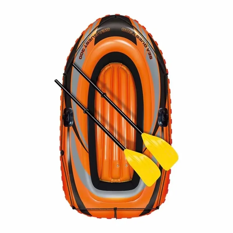 2026  Inflatable OEM Boat Rowing PVC Fast Inflation River Lake Kayak for 2-person Kids Color Box Yellow 55"X36 - view 2