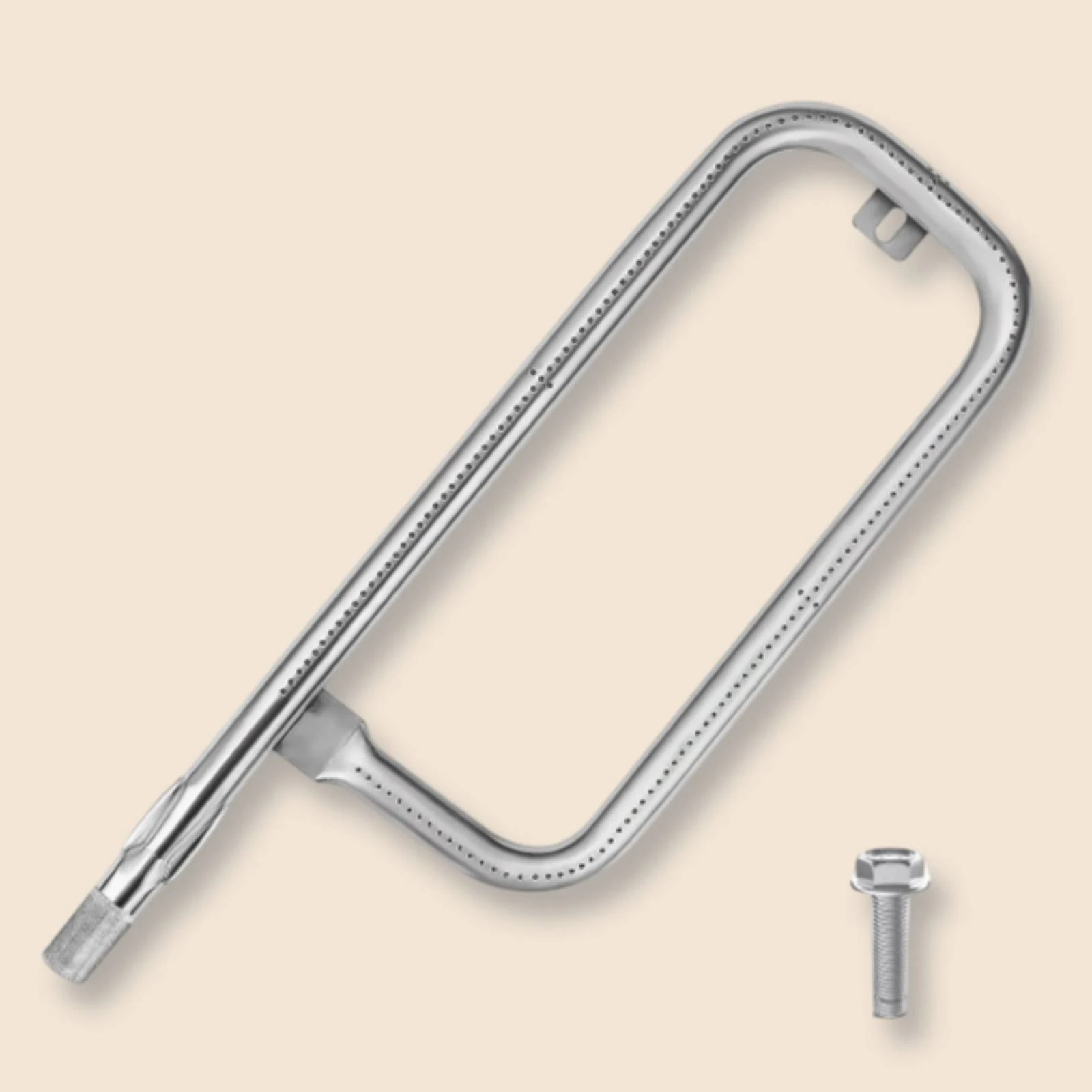Gas Grill Burner Tube Side Ports Stainless Steel Burner Tube Long-Lasting Easy to Install view 6