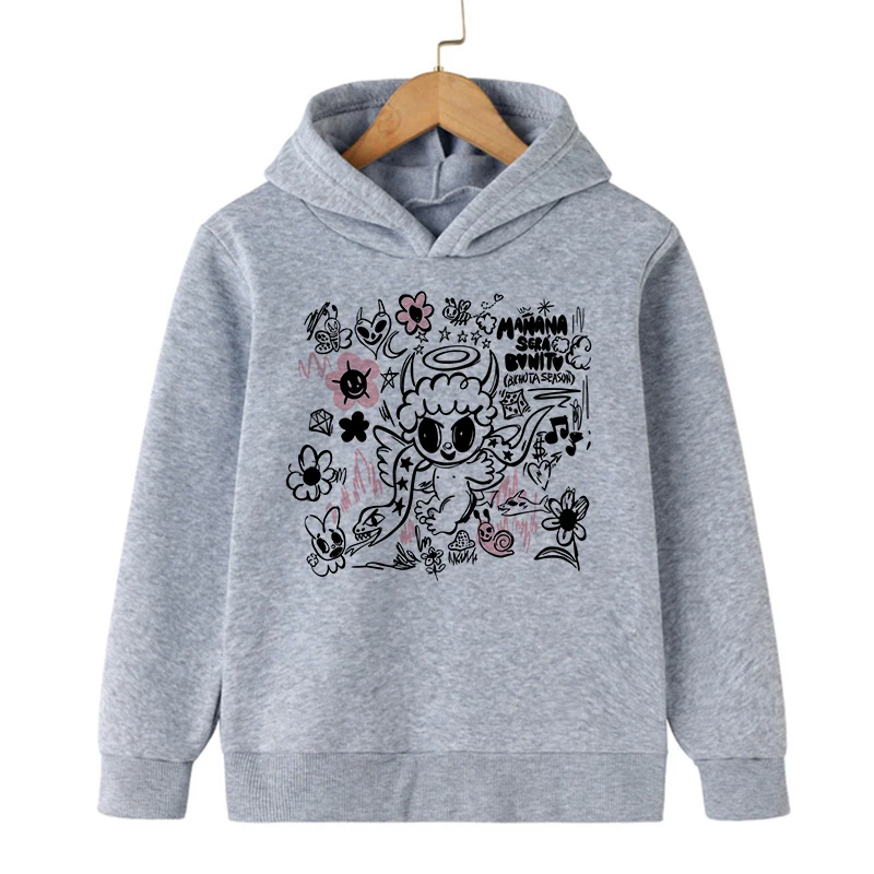 Hip Hop Manana Sera Bonito Karol G Bichot Kid Hoodies Children Sweatshirts Kids Clothes Hoodie Boys Girls Baby Tops Sweatshirt