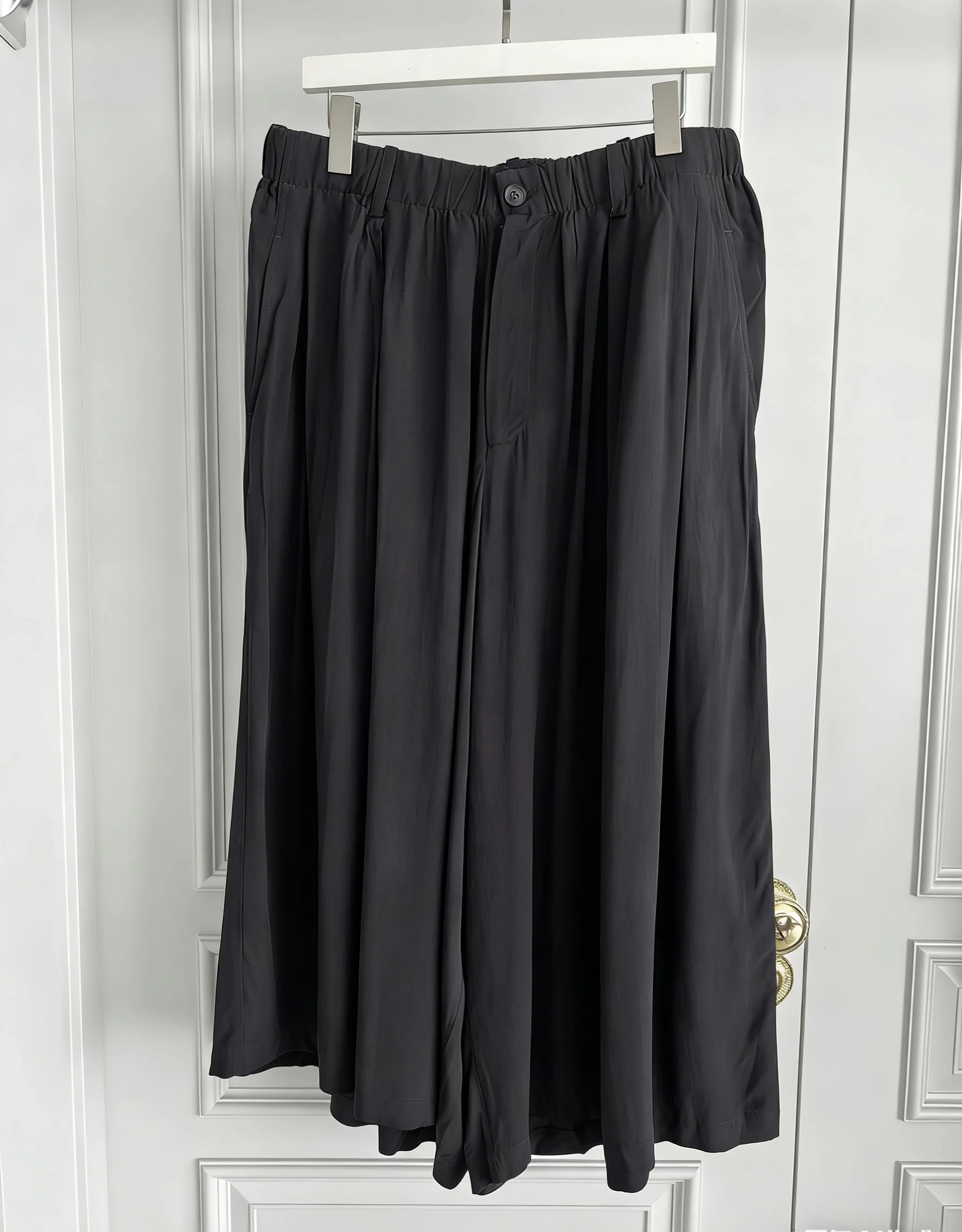 TOP-YAMAMOTO original design dark and niche black loose-fitting baggy casual pants
