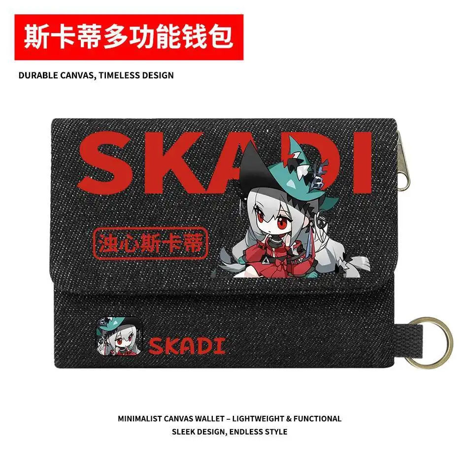 Arknights Merchandise W Amiya Turbid Heart Skadi Lafrand Shimmering Student Multifunctional Wallet Ani