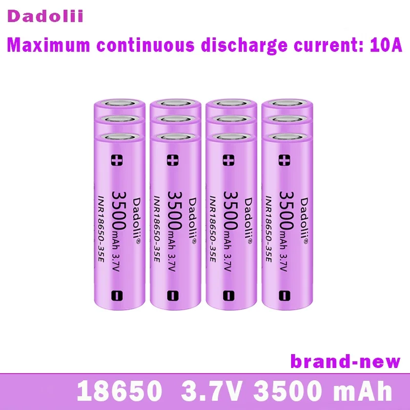 

New 18650 Battery 3.7V 3500mAh 10A - High-Power for EVs & Tools | Long Cycle Life