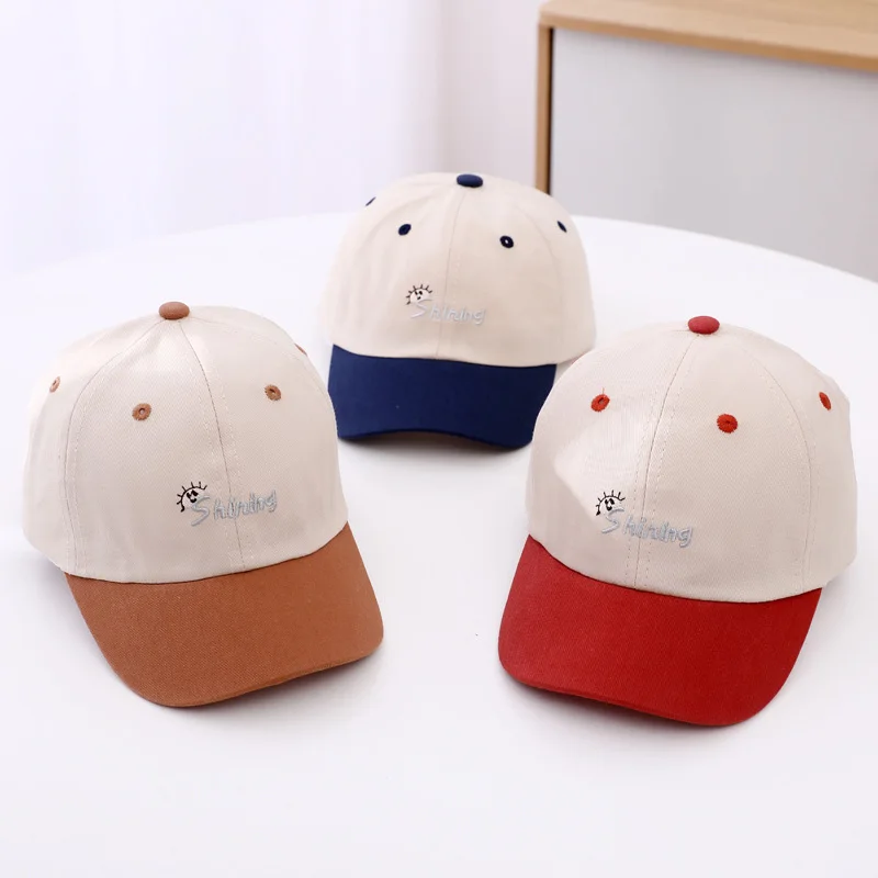 Embroidered Letter Baby Baseball Cap for Boys Girls Spring Autumn Kids Caps Outdoor Travel Casual Children Accessories 2-6Y