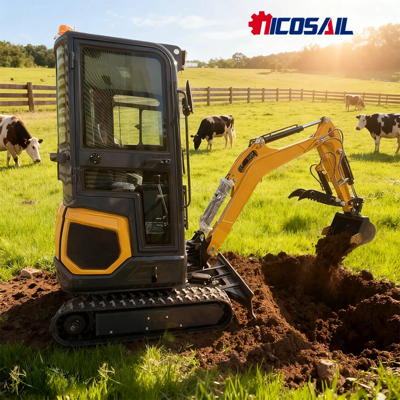 حفارة صغيرة محرك كوبوتا CE/EPA حفارة صغيرة للحديقة 1.8 طن 2 طن 3 طن حفارة صغيرة