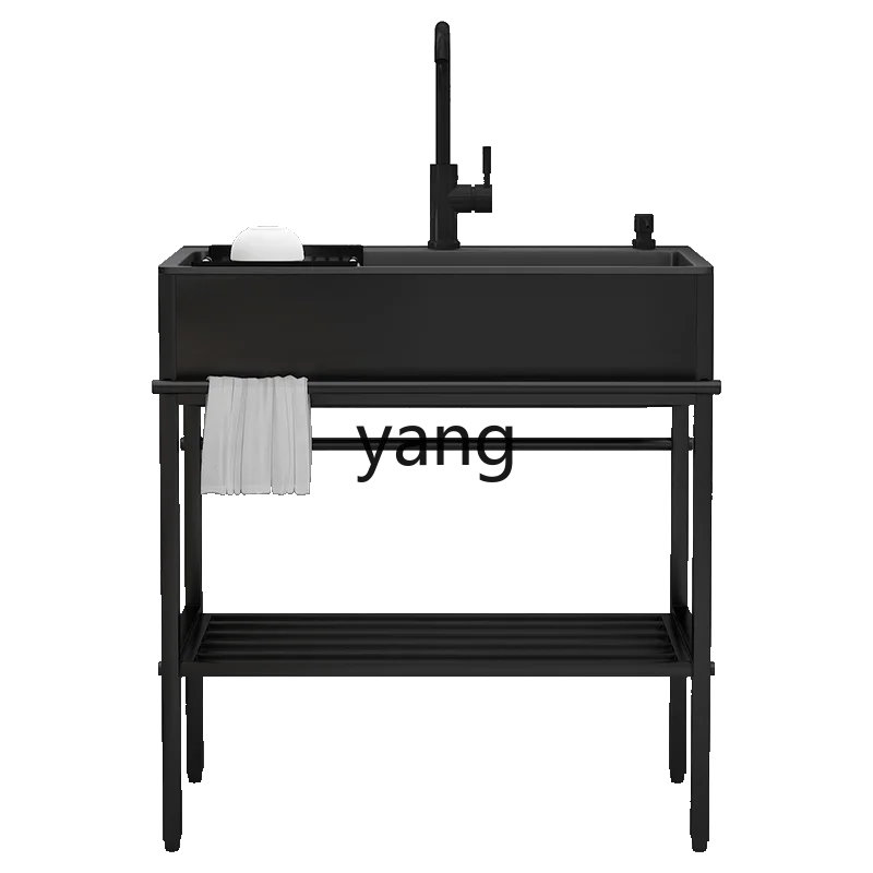 

CXZ quartz stone sink vegetable basin with bracket integrated cabinet floor-to-ceiling kitchen single sink double sink