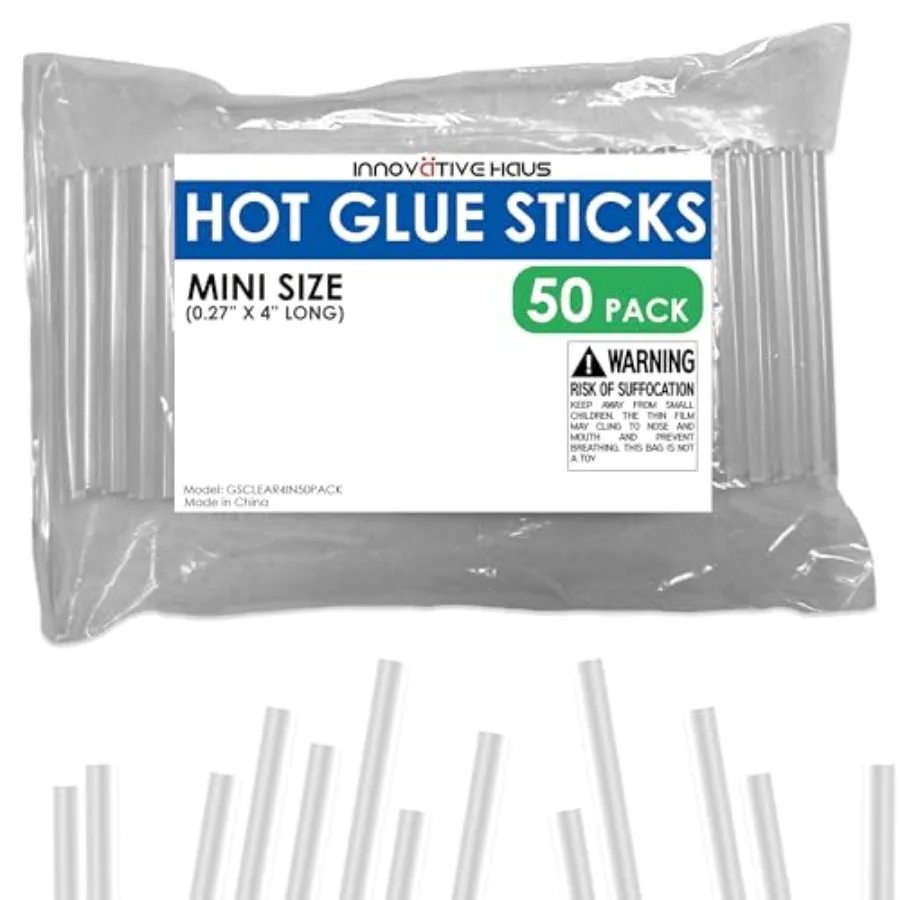 Mini Hot Glue Sticks Pack - Fits Mini Glue Guns, 4