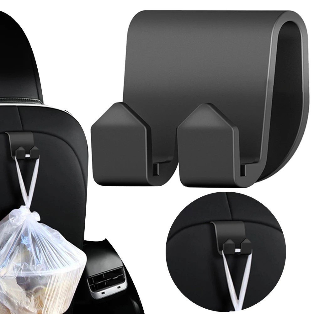 Крючки для автомобильных сидений, вешалка для подголовника, держатель для продуктовой сумки, крючок для зонта, портативный крючок для хранения для Tesla Model 3 Y X S, аксессуары