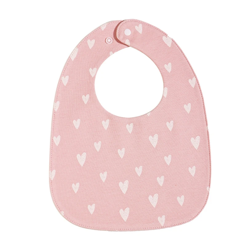 U-shaped Waterproof Baby Bib, Pure Cotton, for Infants, Children's Bib To Prevent Spit-up, Feeding Bib with 3D Design