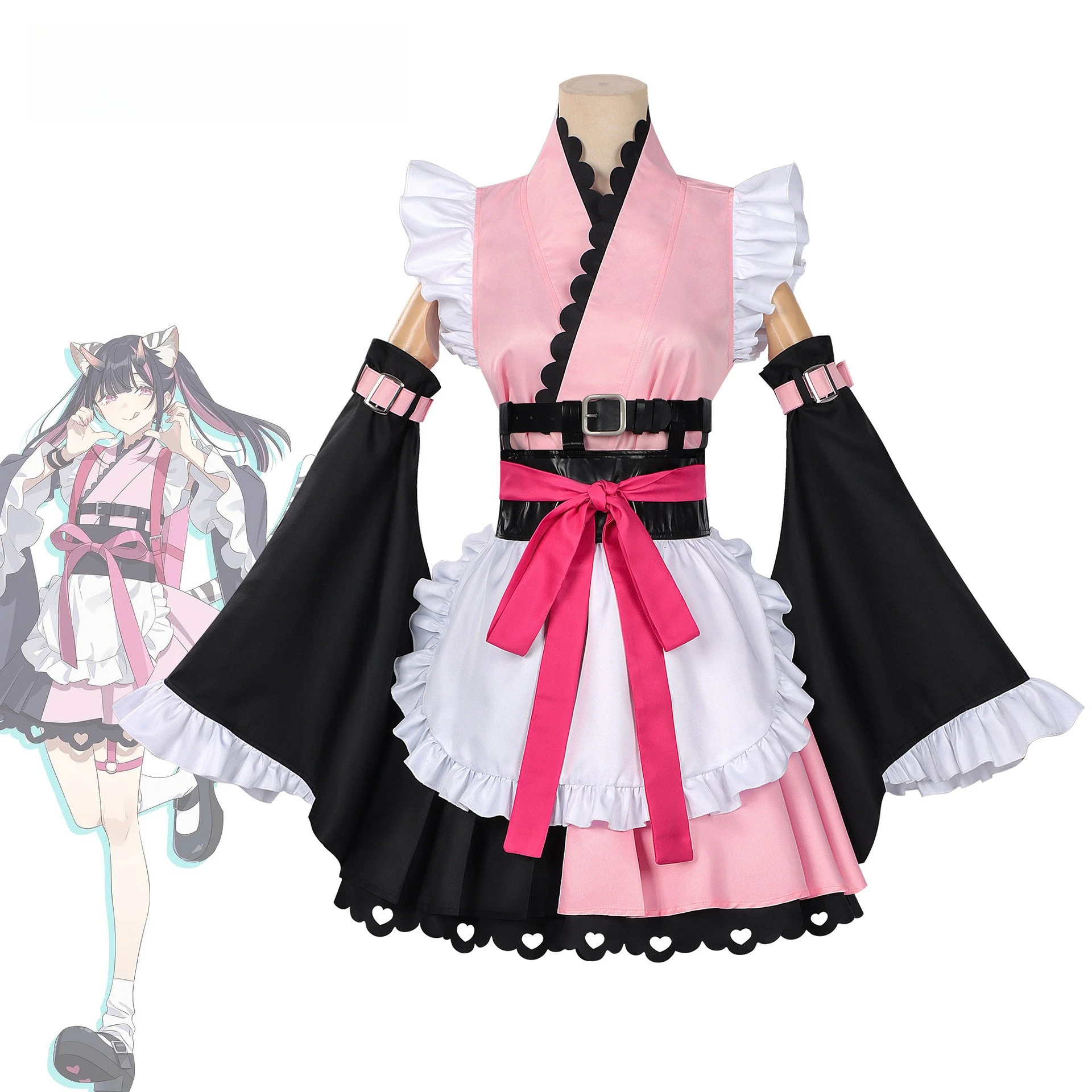 Anime Komazawa Noi Cosplay Costume Maid Full Sets Japanese Style Performance Set Halloween Carnival Party Comic Con Outfits