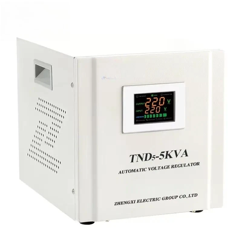 TND3-5KVA Automatic Single Phase 50Hz/60Hz Servo Controlled Digital Display Voltage Regulator 110v 220v LCD for Home SVC Use