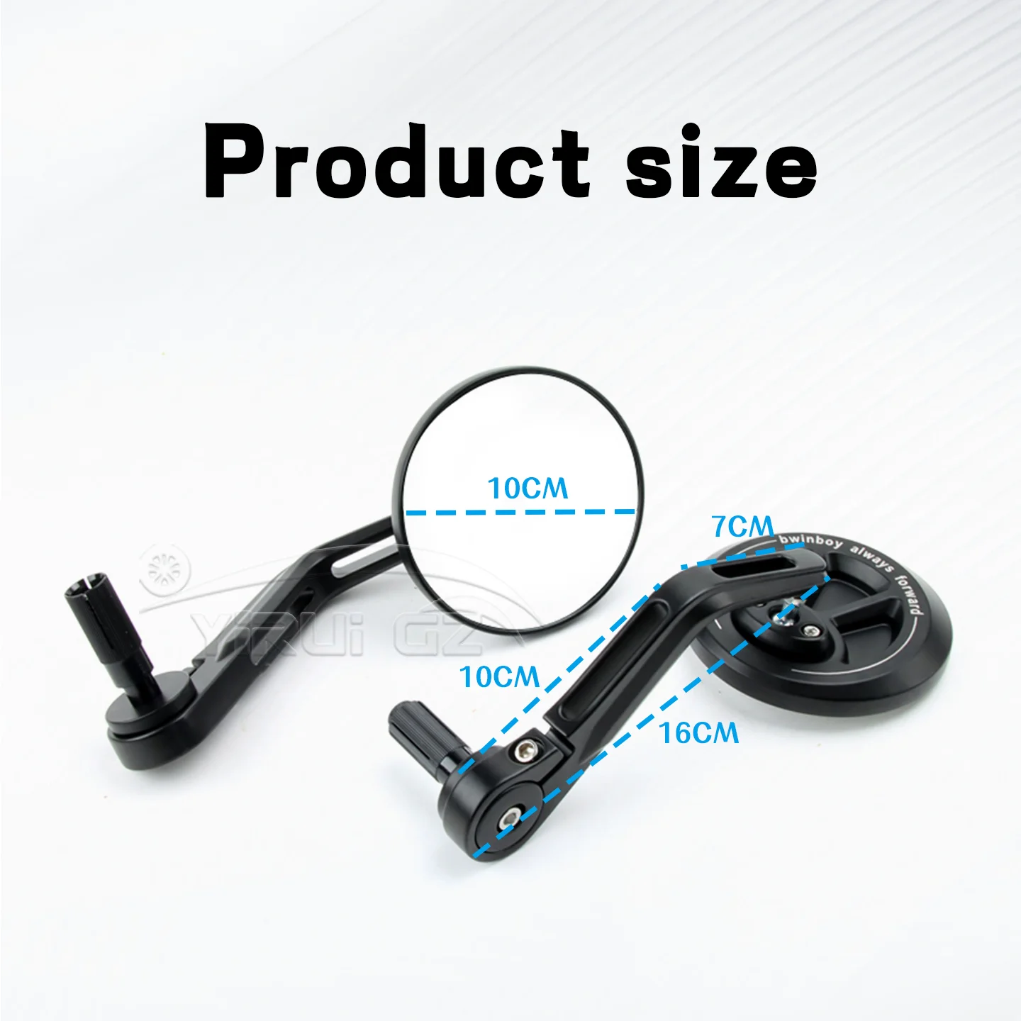 دراجة نارية الرؤية الخلفية المقود مرآة الرؤية الخلفية المقاود الرجعية مرآة جانبية للانتصار Bonneville Speedmaster T100 T200 T120 100 #3