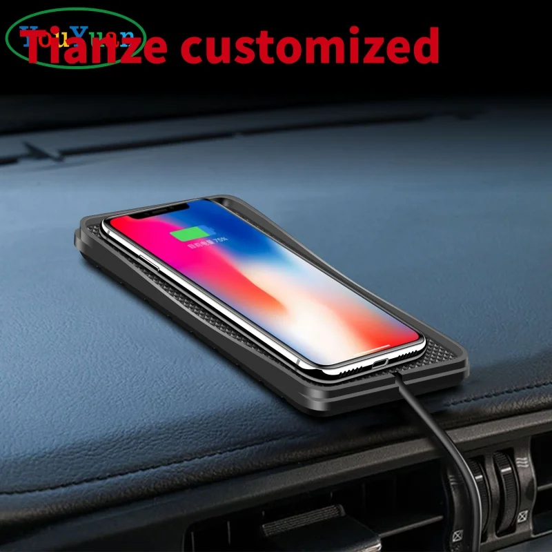 

(Customized) 15W Silicon 3 in one wireless car chargerwireless phonecar Wireless Carmount