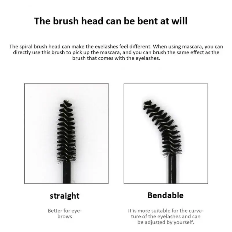 Cosmetic Brush Gentle Enhances Curl And Volume Multipurpose Convenient Precise Application Lash Extension Maintenance Disposable