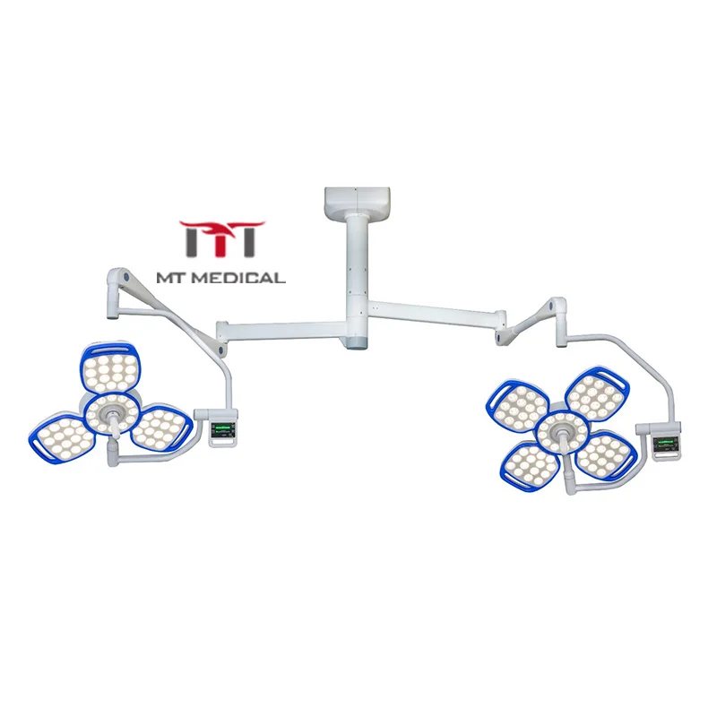 MT MEDICAL Ceiling Mounted Room Operating Light LED Surgical Operation OT Lights Shadowless 2 Arms