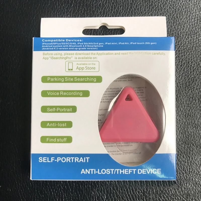 1PCS Triangle Smart Tag Wireless Bluetooth 4.0 Tracker Kid Child Bag Wallet Key Pet new Low Energy