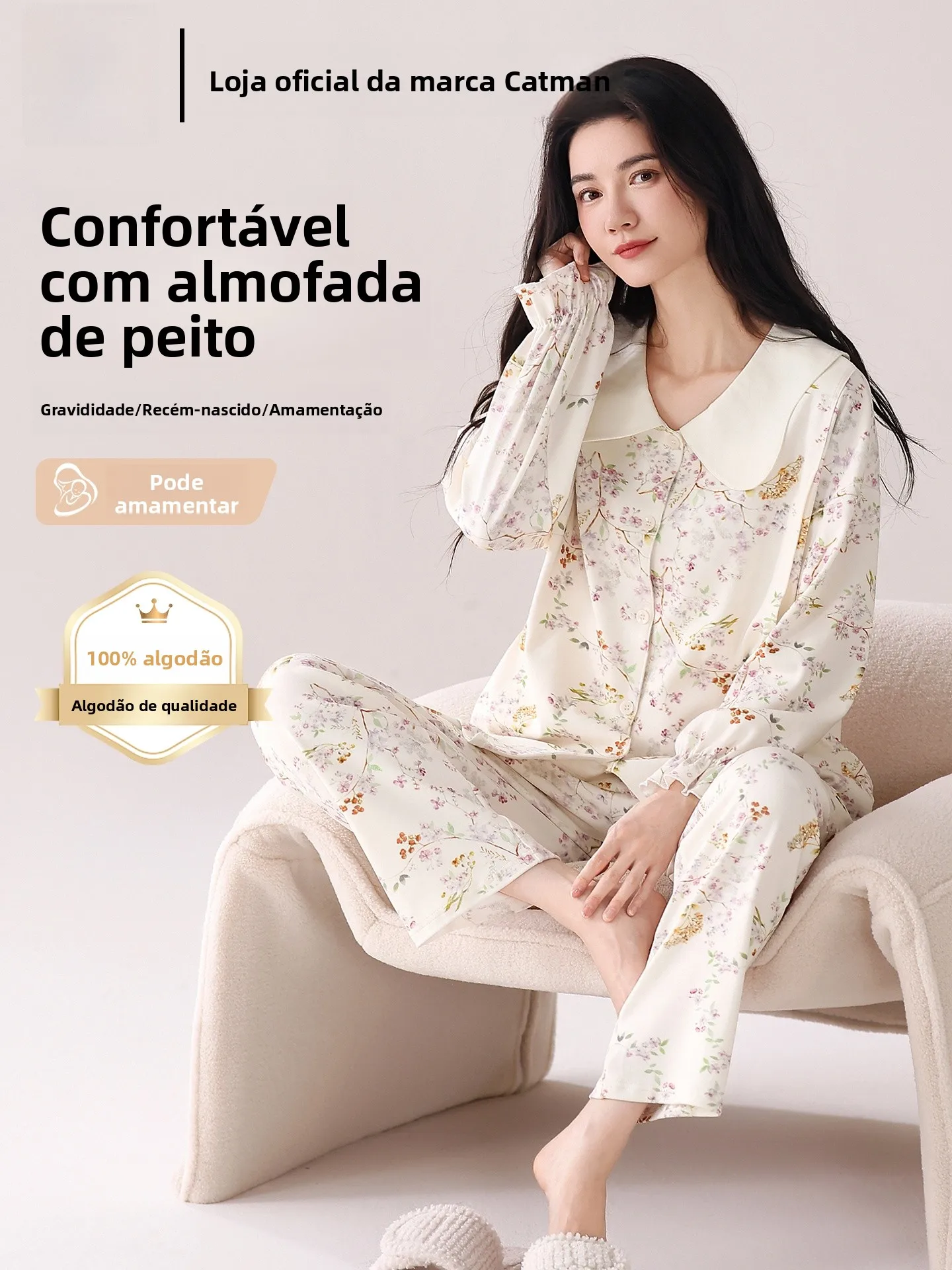 pure-cotton-maternity-sleepwear-with-chest-pad-for-nursing-women-comfortable-home-clothes-for-pregnant-and-postpartum-women-s