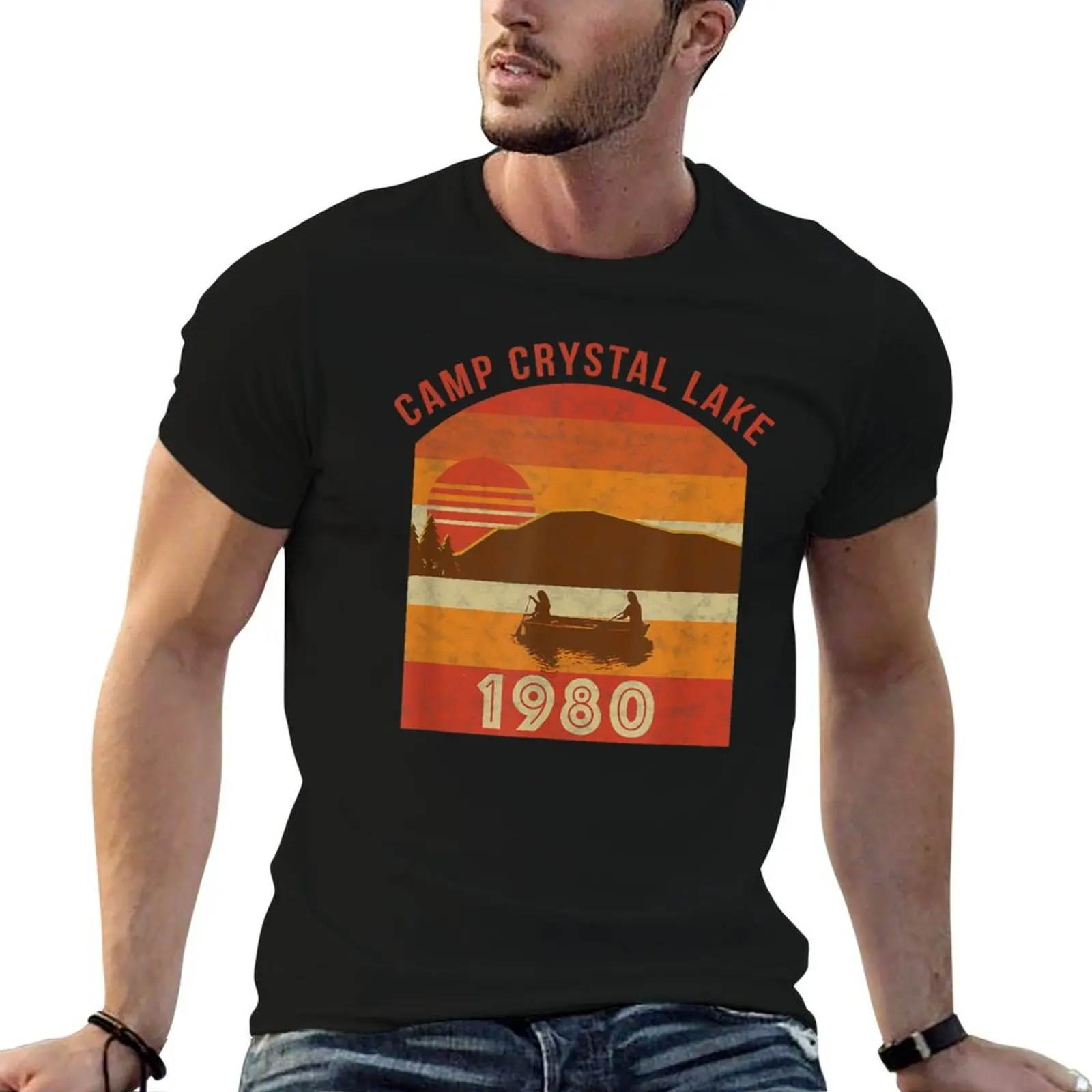 

Camp Crystal Lake 1980 T-Shirt t shirts for man cotton soft funny t shirts dark humor T-Shirt