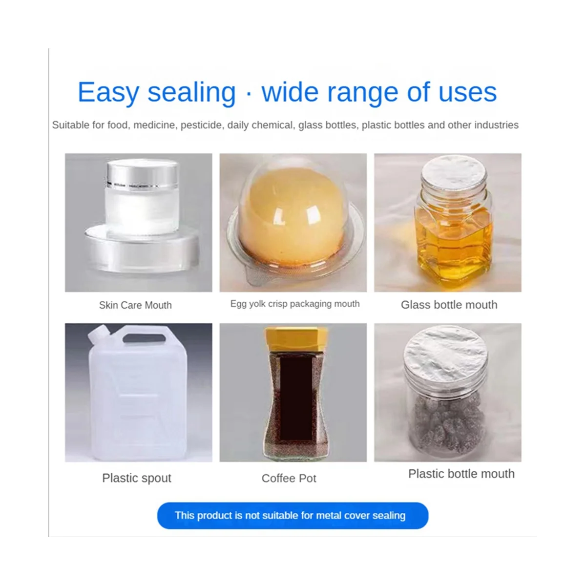 

Aluminum Foil Sealer Handheld Electromagnetic Induction Sealing Machine Bottle Cap Sealing Aluminum Foil Plastic