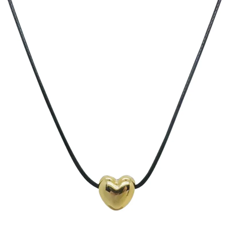 قلادة حب مطلية بالكهرباء، سلسلة الترقوة المتخصصة على الطراز الكوري، فاخرة خفيفة، متعددة الاستخدامات، مجوهرات راقية للنساء #5